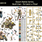 Contraportada de la caja de figuras de la serie de batallas del desierto: persiguiendo a un ladrón, en escala 1:35 de Master Box referencia 35140 