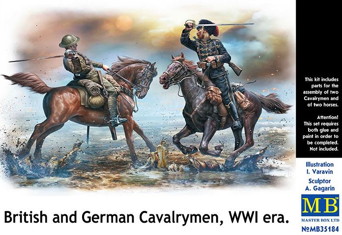 MASTER BOX (1/35) British and German Cavalrymen, WWI era