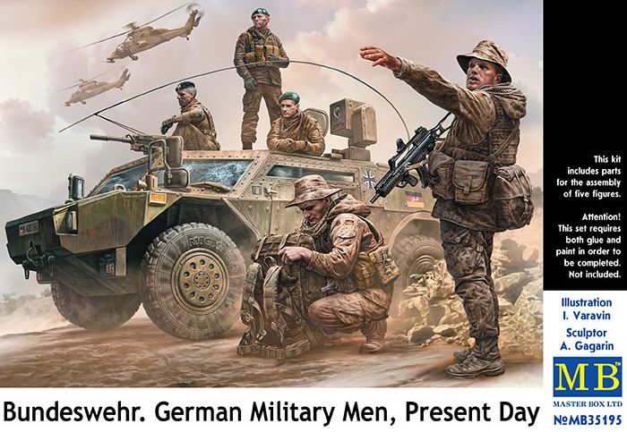 MASTER BOX (1/35) Bundeswehr German Military Men, Present day