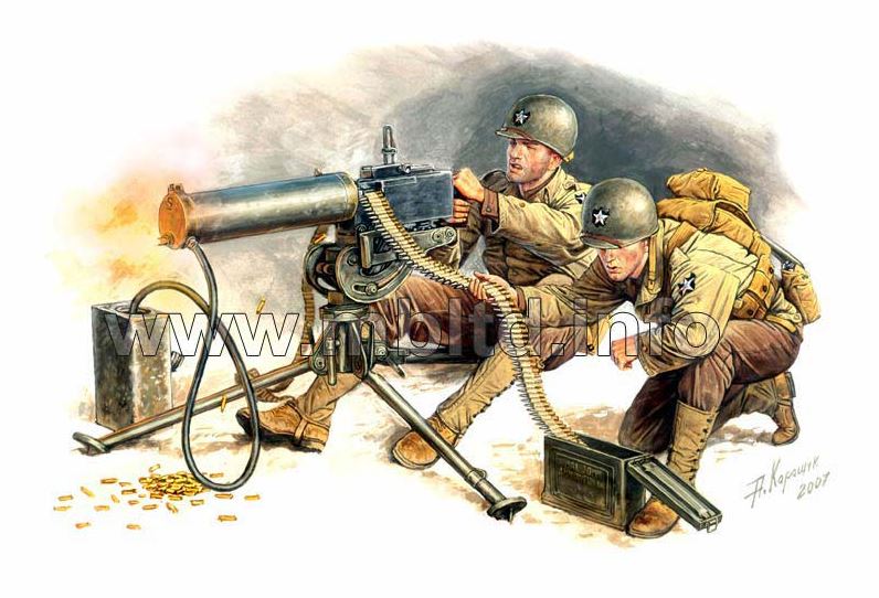 MASTER BOX (1/35) US Machine Gunners