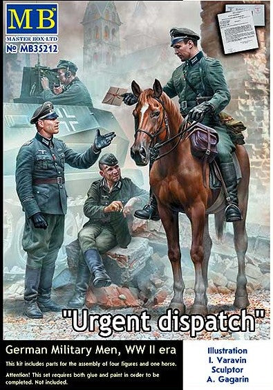 MASTER BOX (1/35) "Urgent Dispatch" German Military Men, WWII era