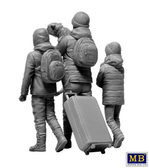 MASTER BOX (1/35) Serie Guerra russo-ucraina, kit n. 5. Rifugiati. Marzo 2022