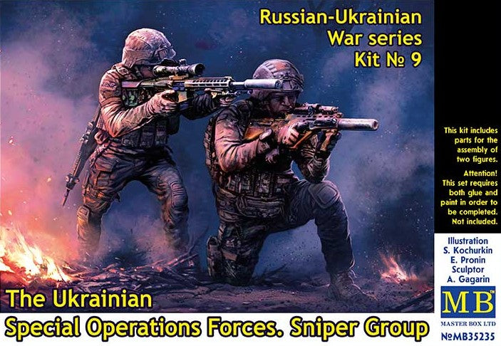 MASTER BOX (1/35) Russian-Ukrainian War Series Kit No 9. The Ukrainian Special Operations Forces. Sniper Group