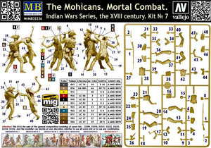 MASTER BOX (1/35) The Mohicans - Mortal Combat - Indian Wars SeriesIndian Wars Series, the XVIII century. Kit No 7