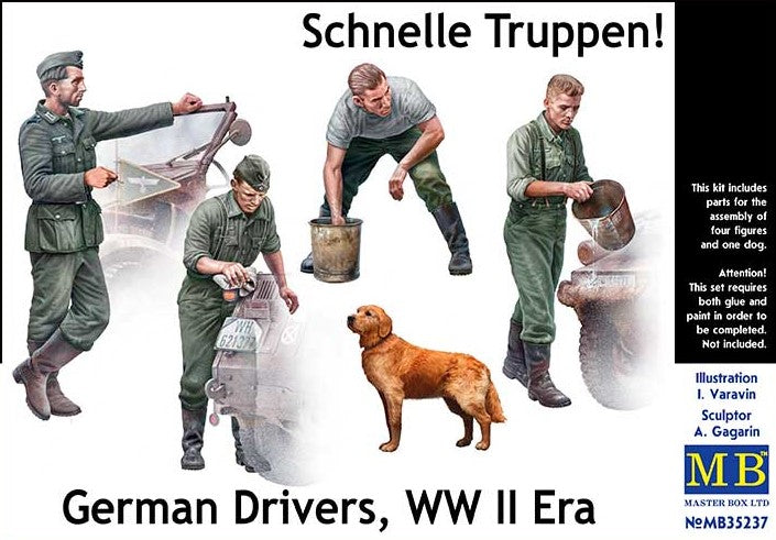 MASTER BOX (1/35) German Drivers, WW II Era Schnelle Truppen