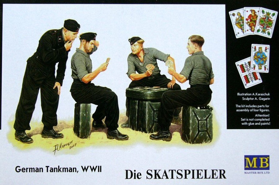 MASTER BOX (1/35) Die Skatspieler German Tankman, WW II