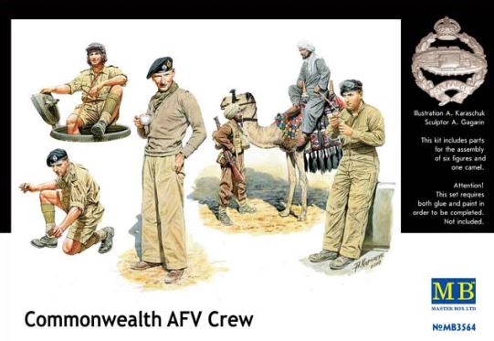 MASTER BOX (1/35) Commonwealth AFV Crew (North Africa 1942-1943)