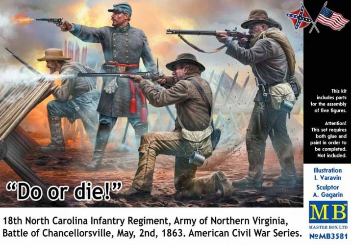 MASTER BOX (1/35) Do or die! 18th North Carolina Infantry Regiment