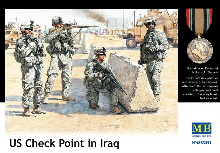 MASTER BOX (1/35) US Check Point in Iraq