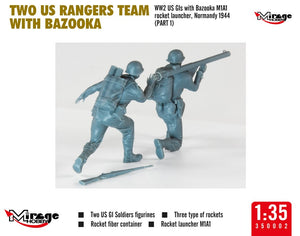 MIRAGE HOBBY (1/35) Two US Rangers Team With Bazooka