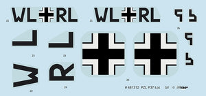 MIRAGE HOBBY (1/48) PZL.37B Luftwaffe German Version, Okecie 1940