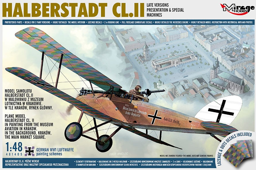 MIRAGE HOBBY (1/48) Halberstadt CL.II Late, Presentation and Special version