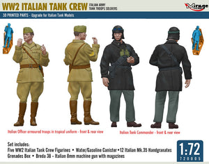 MIRAGE HOBBY (1/72) WW2 Italian Tank Crew