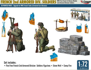 MIRAGE HOBBY (1/72) French 2nd Armoured Div. Soldiers