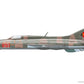Esquema de pintura de la Republica Democratica Alemana de la maqueta del caza soviético Mig-21 PF en escala 1:48 de  Eduard con referencia 8236