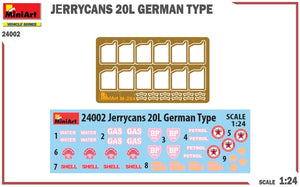 MINIART (1/24) Jerrycans 20L German Type