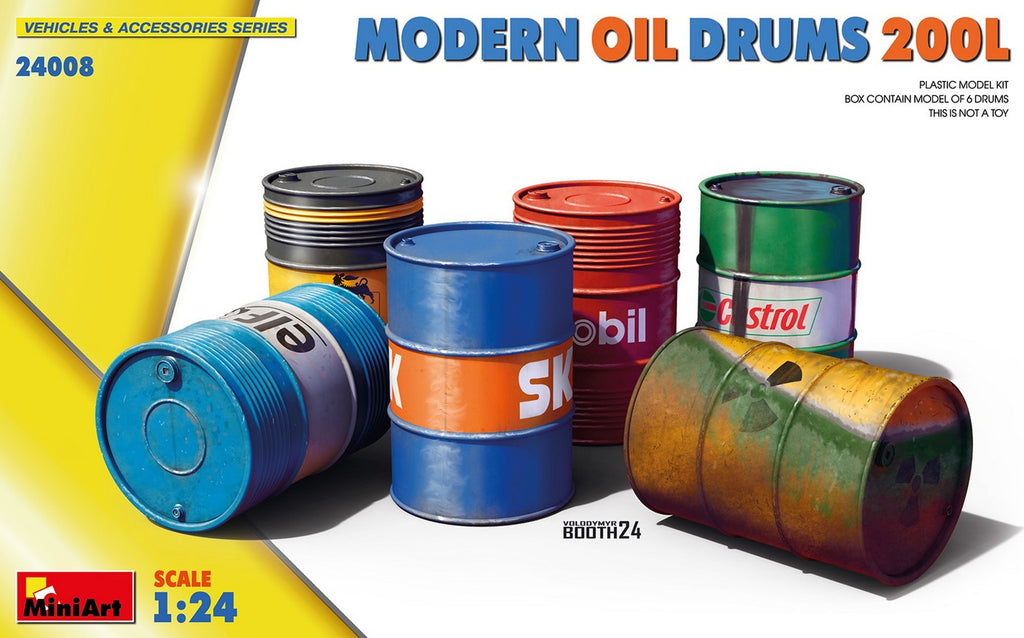 MINIART (1/24) Modern Oil Drums 200L