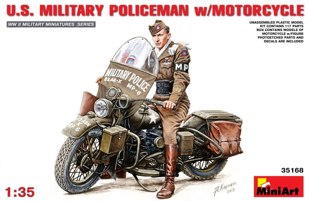 MINIART (1/35) U.S. Military Policemen w/Motorcycle