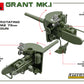 Detalle de cañón  de la maqueta del tanque británico Grant Mk.I en escala 1:35 de Miniart referencia 35217
