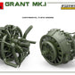 Detalle de motor de la maqueta del tanque británico Grant Mk.I en escala 1:35 de Miniart referencia 35217