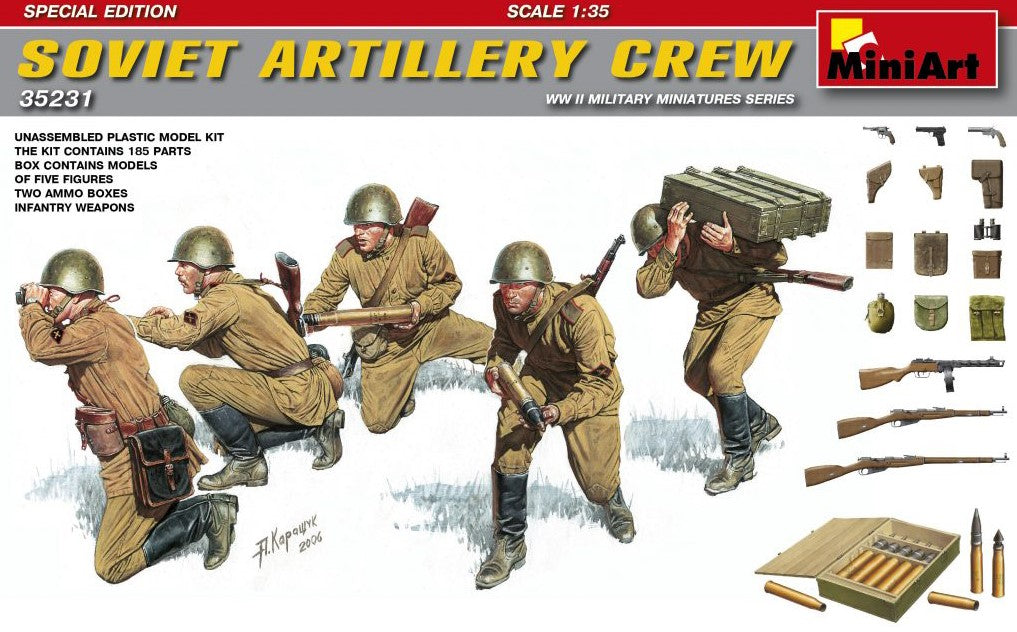 MINIART (1/35) Soviet Artillery Crew Special Edition