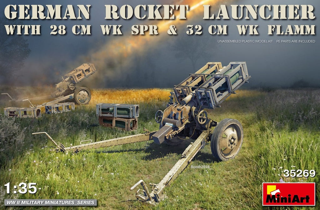 MINIART (1/35) German Rocket Launcher with 28 cm WK SPR & 32 cm WK FLAMM