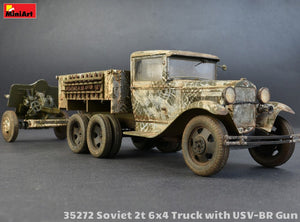 MINIART (1/35) Soviet 2T 6x4 Truck & 76mm USV-BR Gun