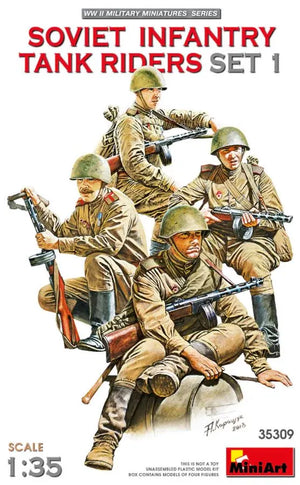 MINIART (1/35) Soviet Infantry Tank Riders Set 1