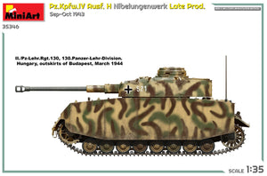 MINIART (1/35) Pz.Kpfw.IV Ausf. H Nibelungenwerk Late Prod. Sep-Oct 1943