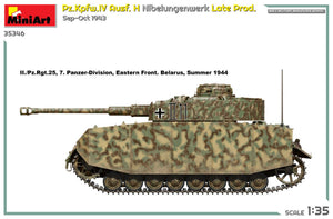 MINIART (1/35) Pz.Kpfw.IV Ausf. H Nibelungenwerk Late Prod. Settembre-ottobre 1943