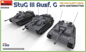 MINIART (1/35) StuG III Ausf. G Feb 1943 Alkett Prod. with Winterketten
