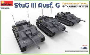 MINIART (1/35) StuG III Ausf. G Feb 1943 Alkett Prod. with Winterketten