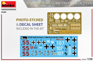 MINIART (1/35) StuH 42 Ausf. G Mid Prod. Jul-Oct 1943