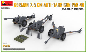 MINIART (1/35) German 7,5 cm Anti-Tank Gun PaK. 40 (early prod)