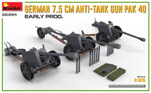 MINIART (1/35) Cannone anticarro tedesco da 7,5 cm PaK. 40 (prima produzione)