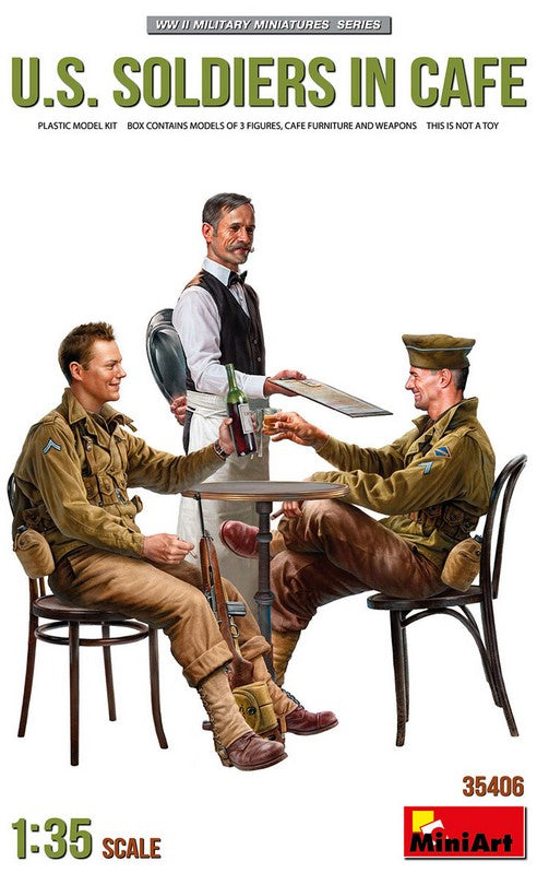 MINIART (1/35) U.S. Soldiers in Cafe