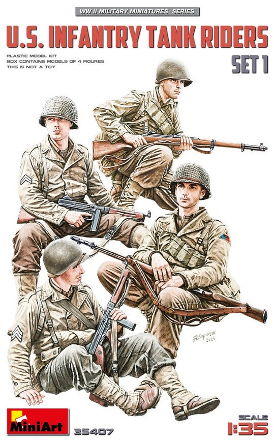 MINIART (1/35) U.S. Infantry Tank Riders. Set 1