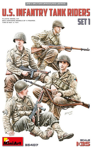 MINIART (1/35) U.S. Infantry Tank Riders. Set 1