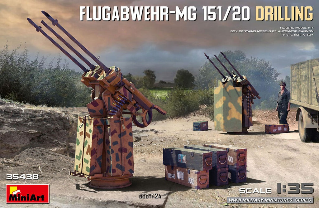 MINIART (1/35) Flugabwehr-MG 151/20 Drilling