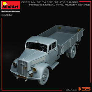 MINIART (1/35) Deutscher 3t-Lastkraftwagen 3.6-36S. Pritsche-Normal-Militärdienst