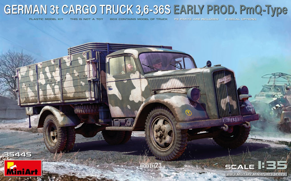 MINIART (1/35) German 3t Cargo Truck 3,6-36S Early Prod. PmQ Type