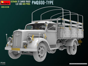 MINIART (1/35) German 3t Cargo Truck 3,6-36S Mid Prod. PMQ600-Type