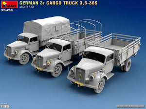 MINIART (1/35) German 3t Cargo Truck 3,6-36S Mid Prod