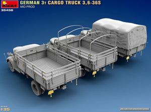 MINIART (1/35) German 3t Cargo Truck 3,6-36S Mid Prod