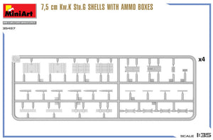 MINIART (1/35) 7,5 cm Kw.K Stu.G Shells With Ammo Boxes