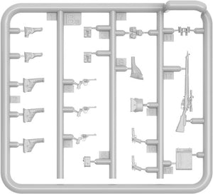 Grapa 2 de las figuras de conductores de Jeep ingleses en escala 1:35 de Miniart referencia  35469