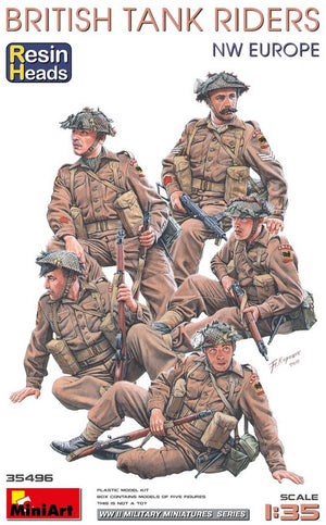 MINIART (1/35) British Tank Riders (NW Europe) - Resin Heads