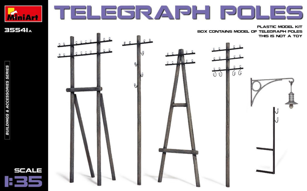 MINIART (1/35) Telegraph poles (updated kit)