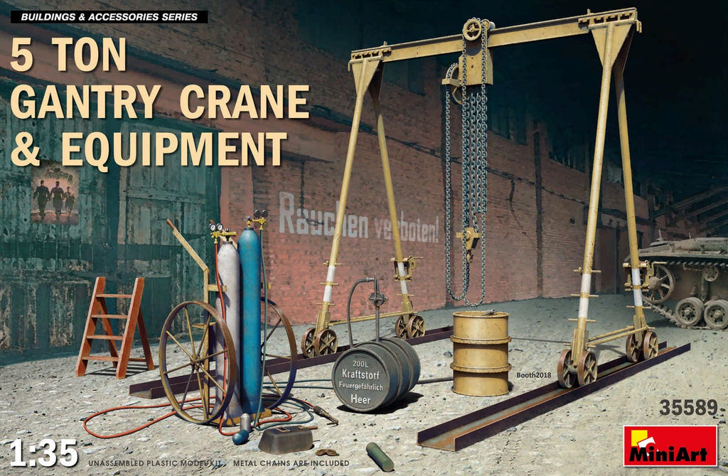 MINIART (1/35) 5 Ton Gantry Crane and Equipment