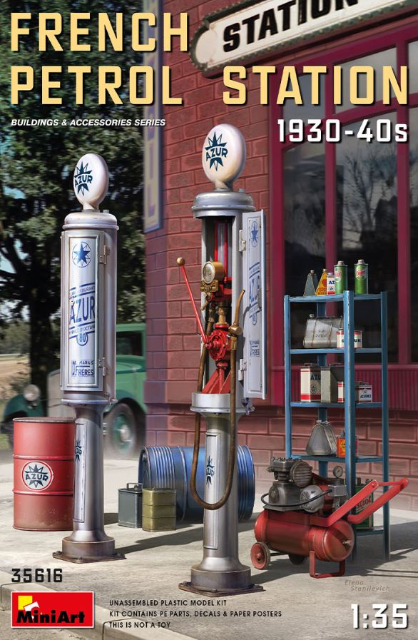 MINIART (1/35) French Petrol Station 1930-40's